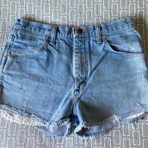 Wrangler light-wash denim shorts